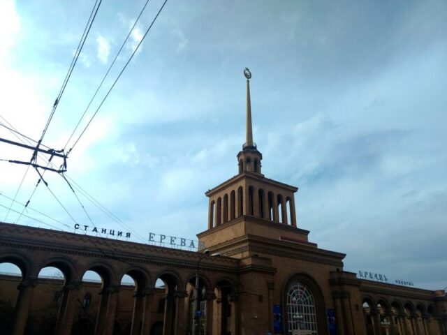 Estación de ferrocarril de Ereván, Armenia Estación de ferrocarril de Ereván, Armenia