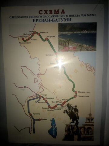 Ruta del tren Ereván-Tiflis Ruta del tren Ereván-Tiflis