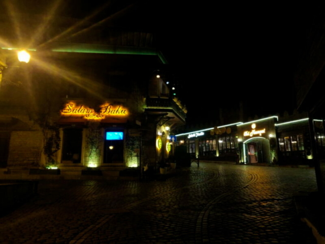 Centro ciudad en Baku, Azerbaiyán Centro ciudad en Baku, Azerbaiyán